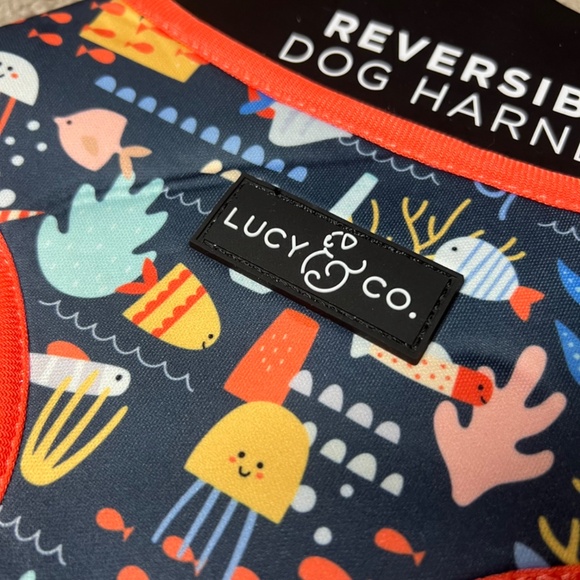 Lucy & Co. Reversible Dog Harness XL Bright Colorful Graphic Print Design - Picture 2 of 8